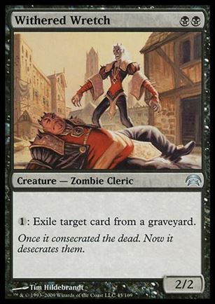 Magic the Gathering: Planechase (Base Set) card 45 Withered Wretch