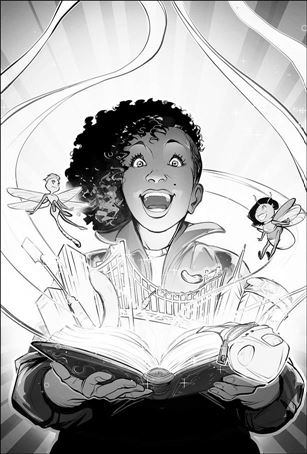 Alice in Leatherland issue 1-C Elisa Romboli 1:30 Black & White Cover