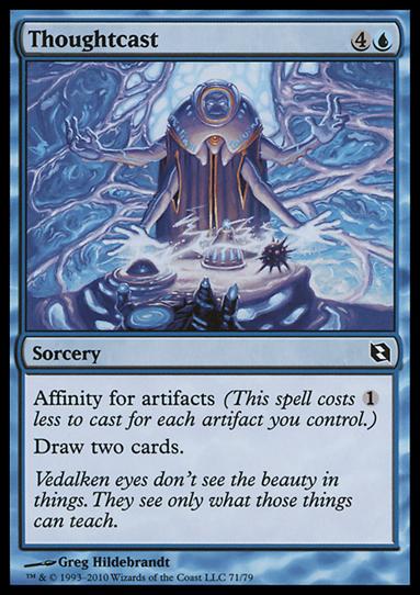 Magic the Gathering: Duel Decks: Elspeth vs. Tezzeret (Base Set) card 71 Thoughtcast