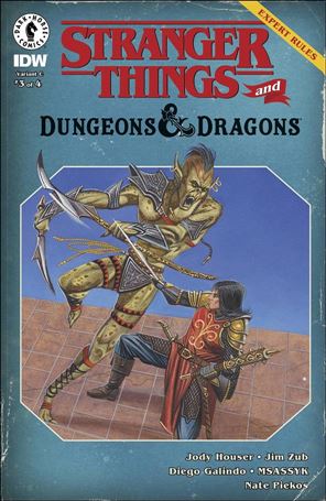 Stranger Things and Dungeons & Dragons issue 3-D David Michael Beck Cover