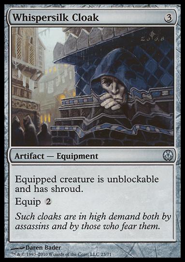 Magic the Gathering: Duel Decks: Phyrexia vs. the Coalition (Base Set) card 23 Whispersilk Cloak