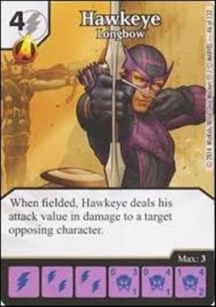 Marvel Dice Masters Avengers vs. X-Men  card 46 Hawkeye: Longbow