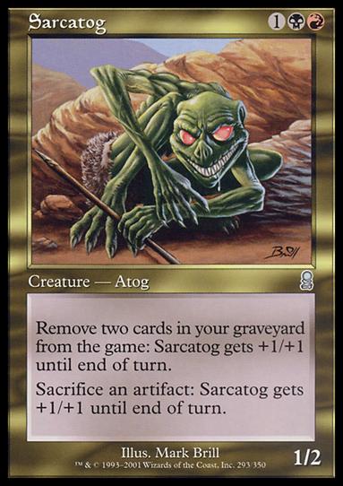 Magic the Gathering: Odyssey (Base Set) card 293 Sarcatog
