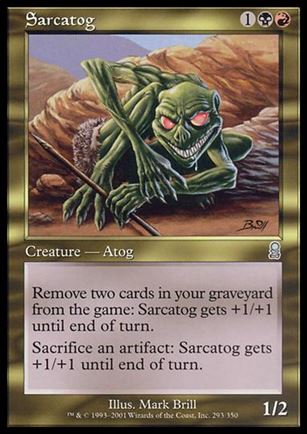 Magic the Gathering: Odyssey (Base Set) card 293 Sarcatog