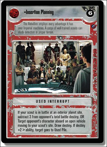 Star Wars: Death Star II Limited (Base Set) card 142 Insertion Planning