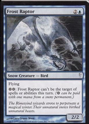 Magic the Gathering: Coldsnap (Base Set) card 34 Frost Raptor