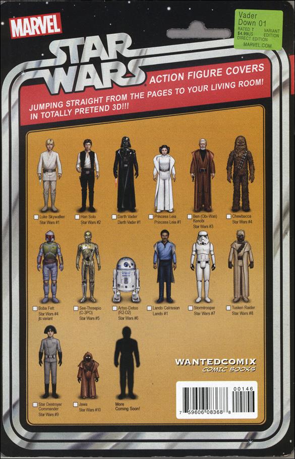Star Wars: Vader Down issue 1-LD JTC Wanted Comix Action Figure Checklist Cover