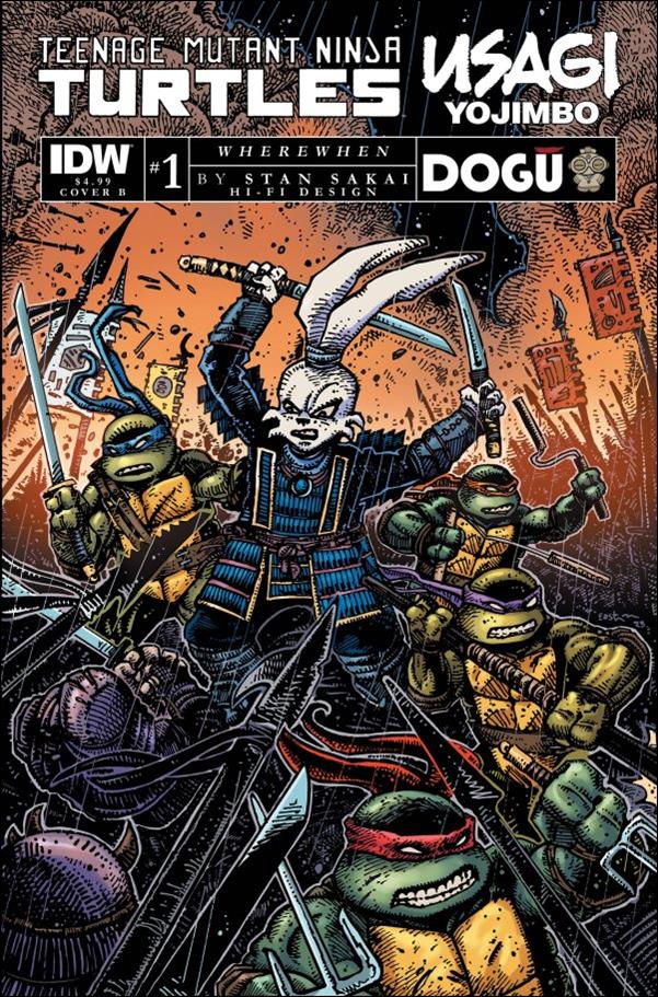 Teenage Mutant Ninja Turtles / Usagi Yojimbo: WhereWhen issue 1-B Kevin Eastman Cover