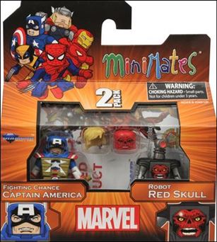 Marvel Minimates figure 158 Fighting Chance Captain America & Robot Red Skull