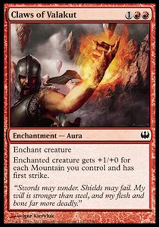 Magic the Gathering: Duel Decks: Knights vs. Dragons (Base Set) card 72 Claws of Valakut