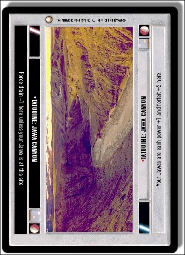 Star Wars: Special Edition Limited (Base Set) card 289 Tatooine: Jawa Canyon