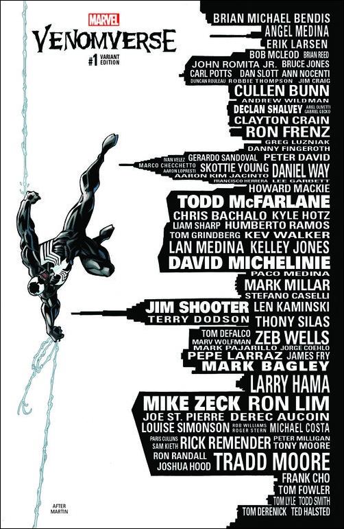 Venomverse issue 1-U Mark Bagley Skyline Cover