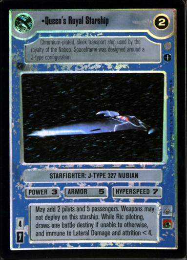 Star Wars: Reflections III (Base Set) card 192 Queen's Royal Starship