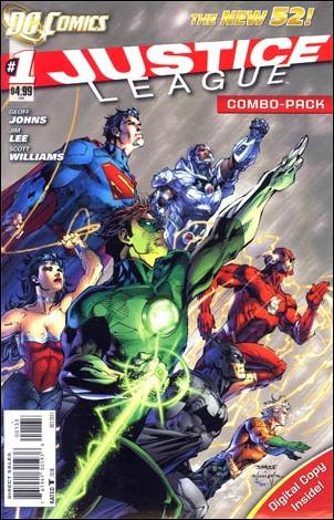 Justice League (2011) issue 1-L Unbagged Jim Lee Cover w/ Digital Copy (3rd Print)