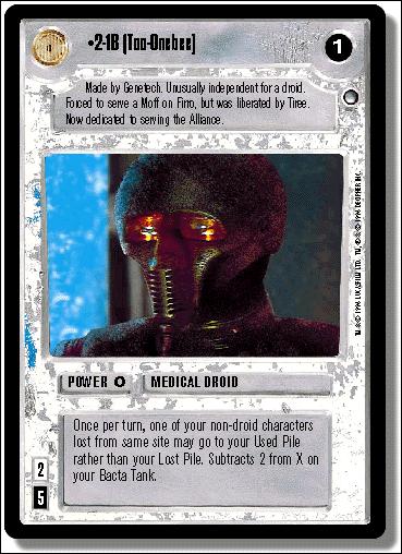 Star Wars: Hoth Limited (Base Set) card 82 2-1B (Too-Onebee)