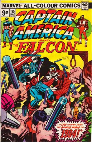 Captain America (1968) issue 195-B UK Price Cover
