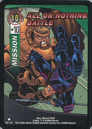 X-Men Trading Card Game (Base Set) card 82 All or Nothing Battle