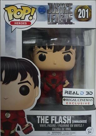 POP! Heroes figure 201 The Flash (Unmasked) Regal Cinemas Exclusive
