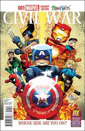 Civil War (2015) issue 1-L SDCC / Previews Minimates Cover 1/6000