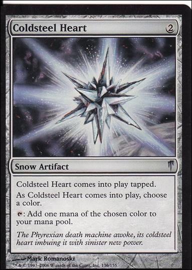 Magic the Gathering: Coldsnap (Base Set) card 136 Coldsteel Heart