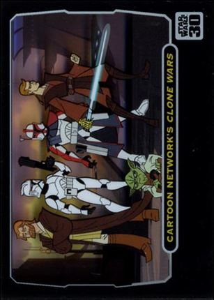 Star Wars 30th Anniversary (Animation Cel Subset) card 9 Cartoon Network's Clone Wars