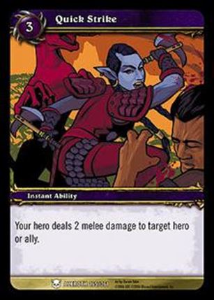 World of Warcraft: Heroes of Azeroth (Base Set) card 165 Quick Strike