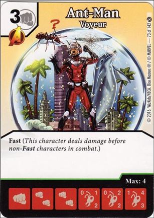Marvel Dice Masters Civil War card 73 Ant-Man: Voyeur 