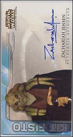 Star Wars: Attack of the Clones Widevision  (Autograph Subset) card nn10 Zachariah Jensen - Kit Fisto (1:29 Packs)