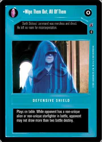 Star Wars: Reflections III (Base Set) card 47 Wipe Them Out, All Of Them