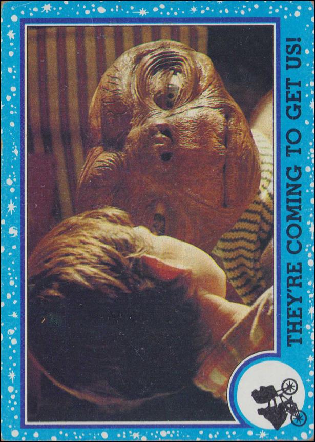 E.T. The Extra-Terrestrial (Base Set) card 38 They're Coming to Get Us!