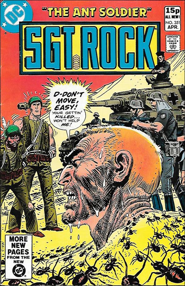 Sgt. Rock (1977) issue 351-B UK Price Cover