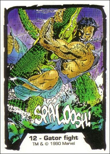Jim Lee Series 1 (Base Set) card 12 Gator fight