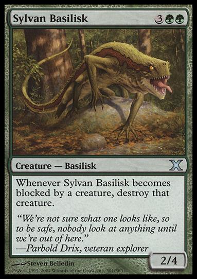 Magic the Gathering: 10th Edition (Base Set) card 301 Sylvan Basilisk