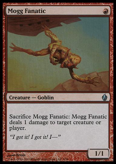 Magic the Gathering: Premium Deck Series: Fire & Lightning (Base Set) card 3 Mogg Fanatic