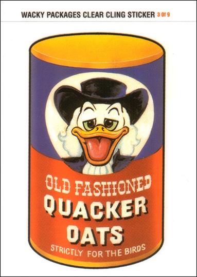 Wacky Packages All-New: Series 2 (Cling Subset)  card 3 Quacker Oats