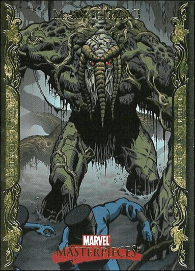 2007 Marvel Masterpieces (Parallel Gold Border Base Set) card 55 Man-Thing