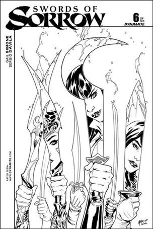 Swords of Sorrow issue 6-E Emanuela Lupacchino 1:20 Black & White Cover