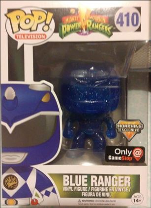 POP! Television figure 410 Blue Ranger (Morphing) Game Stop Exclusive