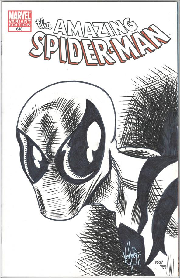 Amazing Spider-Man (1963) issue 648-N DF Blank Cover (SM Sgnd & Remkd by K Haeser) 1/499