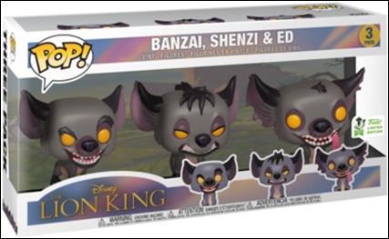 POP! Disney Multi-Packs figure nn21 Banzai, Shenzi & Ed ECCC 2019