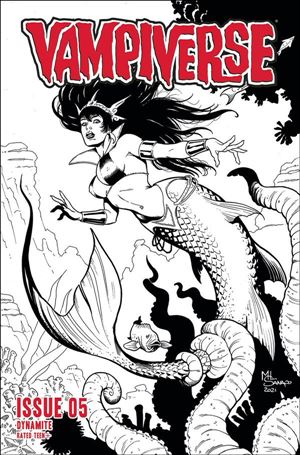 Vampiverse issue 5-O Maria Sanapo 1:25 Black & White Cover