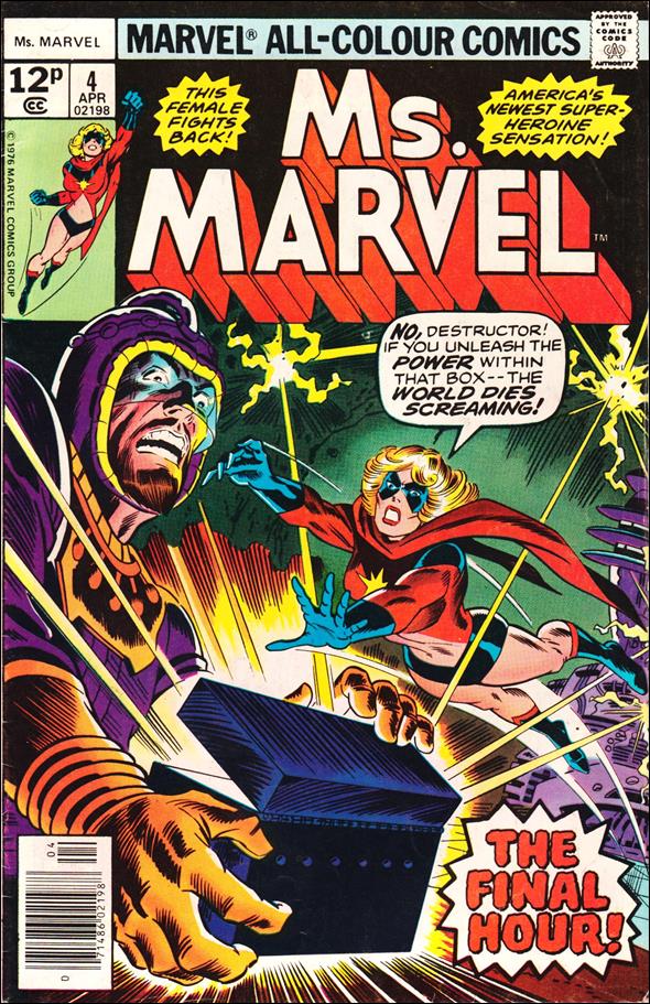 Ms. Marvel (1977) issue 4-B UK Price Cover