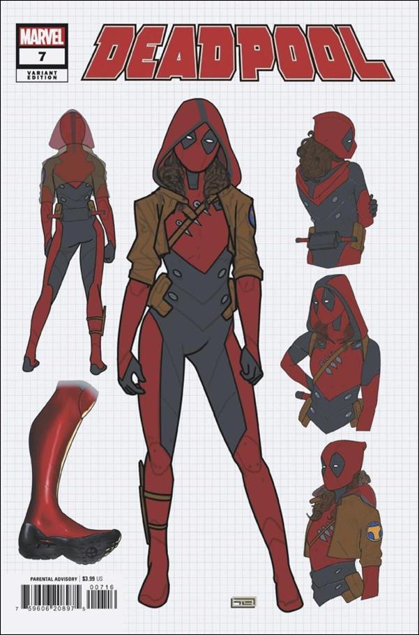 Deadpool (2024) issue 7-F Taurin Clarke Design 1:25 Cover