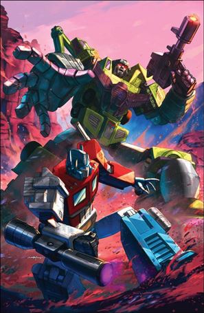 Transformers (2023) issue 9-I Santa Fung Retailer Exclusive Virgin Cover