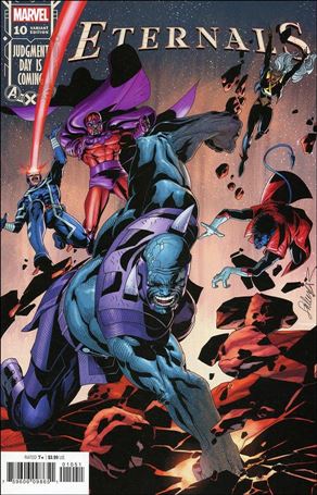 Eternals (2021) issue 10-D Salvador Larroca Foreshadow Cover
