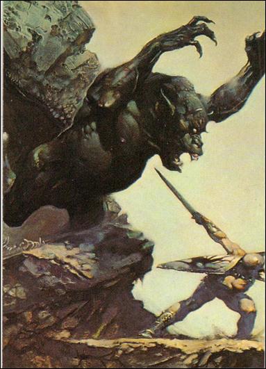 Frazetta (Base Set) card 83 The Cave Demon