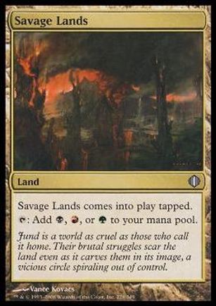 Magic the Gathering: Shards of Alara (Base Set) card 228 Savage Lands