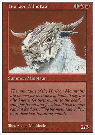 Magic the Gathering: 5th Edition (Base Set) card 241 Hurloon Minotaur