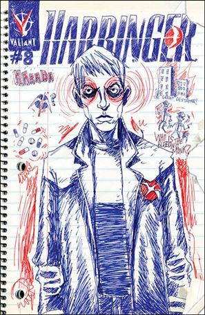 Harbinger (2012) issue 8-C Jeff Lemire 1:125 Linewide Cover 1/500