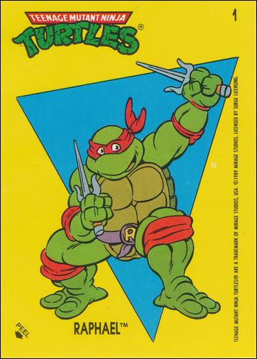 Teenage Mutant Ninja Turtles: Series 1 (Sticker Subset) card 1 Raphael